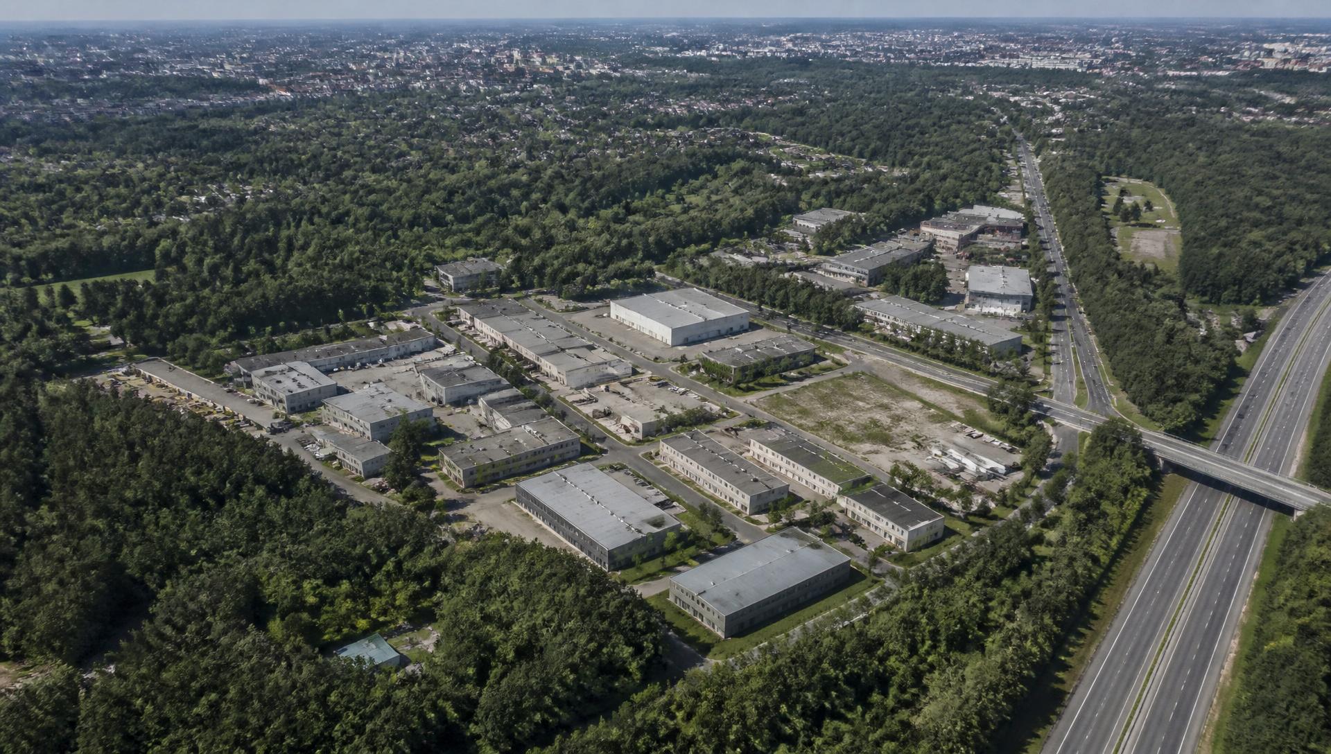 Aerial view of the SLS29 development location in northern Berlin